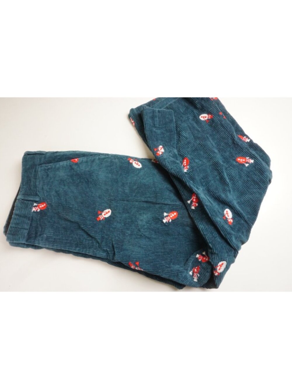 Orvis Blue White Red Snowman Corduroy Cotton Mens Pants Sz 36x28 USA - Picture 3 of 5